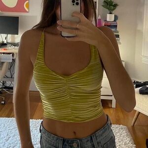 NEW WITH TAGS - Urban Outfitters Yellow/Green Crop Top